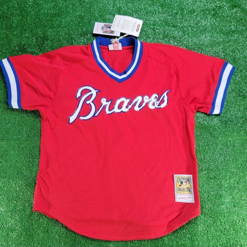 Mitchell & Ness Atlanta Braves Dale Murphy #3 Pullover Jersey Men's Size Large